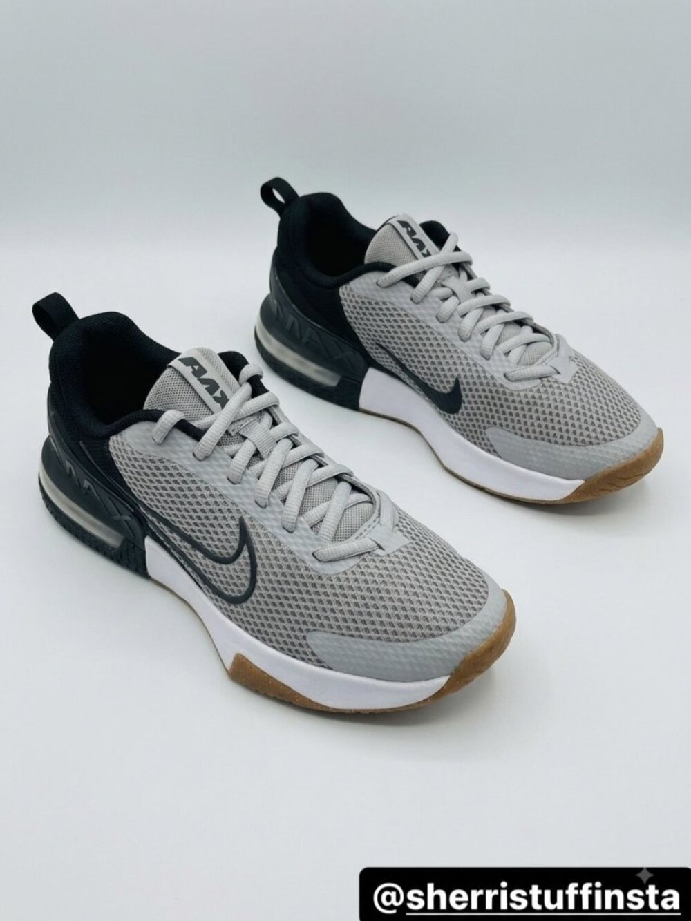 EXCELLENT Nike Air Max Alpha Trainer 6 Gym Shoes Mens Smoke Grey Black 9